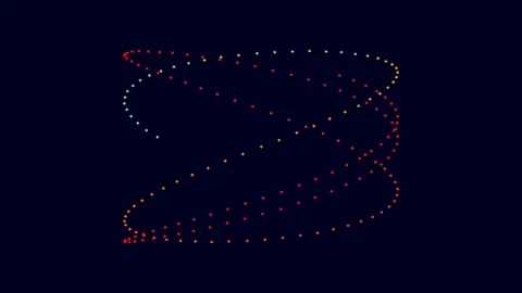 Dynamic abstract flowing energy background: futuristic tech data visualizat.. Stock Footage 341055610