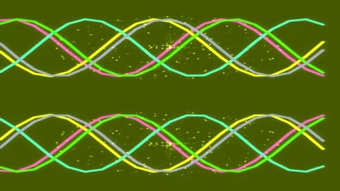 Dynamic abstract flowing geometric energy wave network background texture Stock Footage 339797690