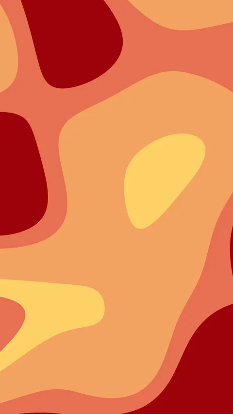 Dynamic Abstract Flowing Organic Shapes in Warm Red Orange Yellow Colors Stock Footage 325816840
