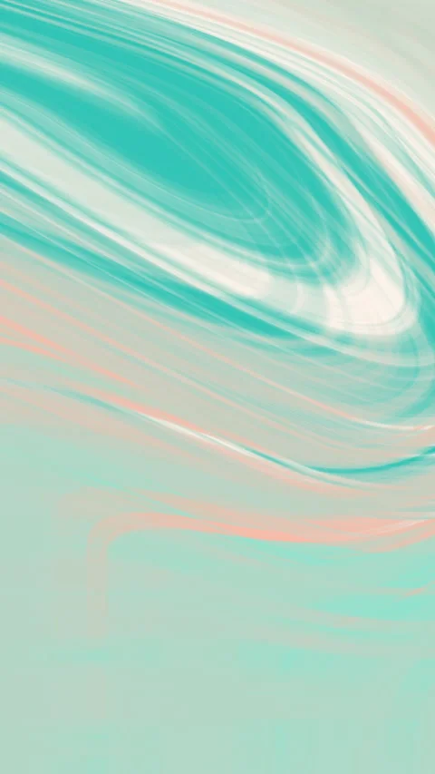 Dynamic Abstract Fluid Art Background with Teal and Peach Swirls Stock Footage 327254482