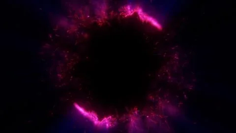 A dynamic abstract frame of a fiery explosion with glowing sparks and inten.. Illustrazione stock