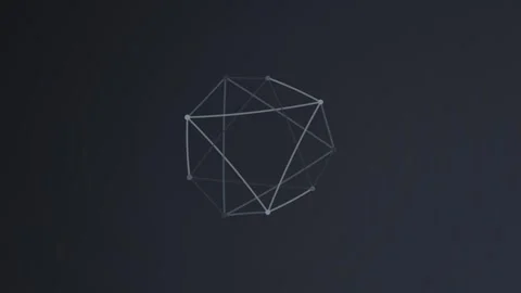 Dynamic abstract geometric animation for technology and innovation projects Stock Footage 325538879