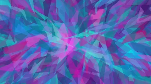 Dynamic abstract geometric background with vibrant colorful polygons Stock Footage 333823954