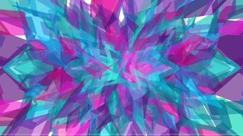 Dynamic abstract geometric background with vibrant colorful polygons Stock Footage 333824028