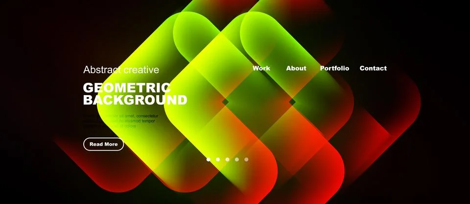Dynamic abstract geometric background. Vibrant colors blend, creating modern イラスト素材