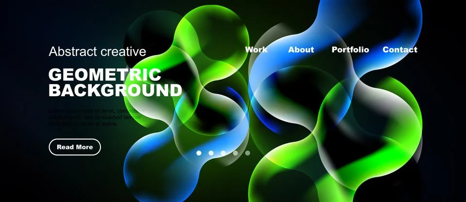 Dynamic abstract geometric background. Vivid colors blend, creating modern イラスト素材