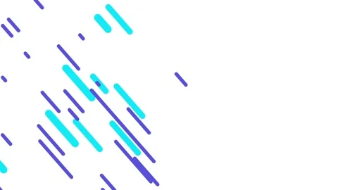 Dynamic Abstract Geometric Design with Blue and Purple Linear Patterns on Whi Vídeo Stock 341926563