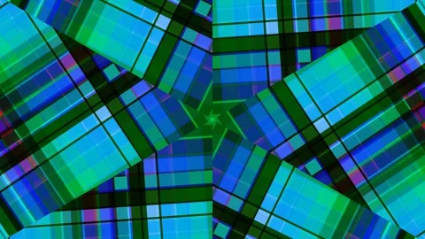 Dynamic Abstract Geometric Kaleidoscope Pattern with Vivid Colors Creating .. Stock Footage 328897528