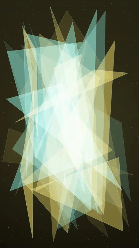 Dynamic abstract geometric pattern with layered triangles and rectangles Stock Footage 327941504