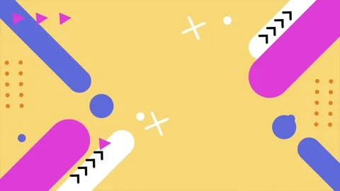 Dynamic abstract geometric patterns in bold colors seamless 4k video background Stock Footage 322145532