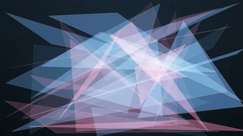 Dynamic abstract geometric shapes create a vibrant, modern visual experience Stock Footage 327941502
