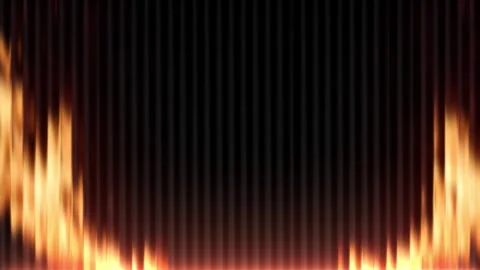 Dynamic abstract Glass background featuring fiery fire vertical light stripes Stock Footage 327304464