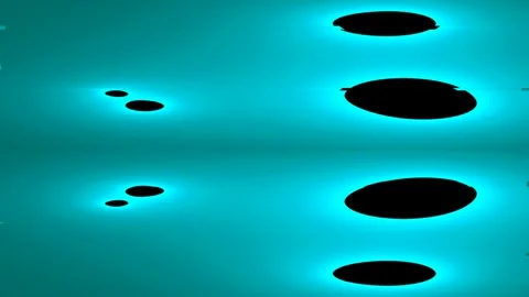 Dynamic abstract glow background with organic black ink splashes on vivid y.. Stock Footage 336882724