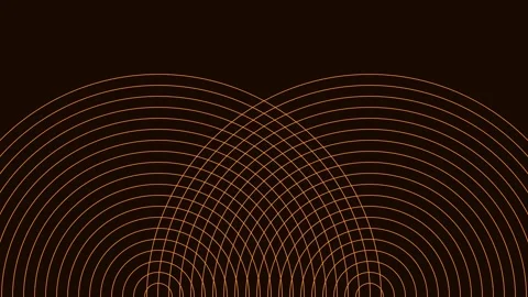 Dynamic abstract glowing dotted circular ripple connection background pattern Stock Footage 342523816