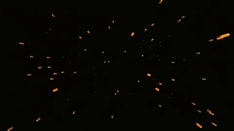 Dynamic Abstract Gold Particle Explosion Background for Celebration Video Stock Footage 341058746