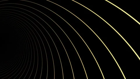 Dynamic Abstract Golden Light Lines Flowing Digital Art Background Loop. Видео 342249479