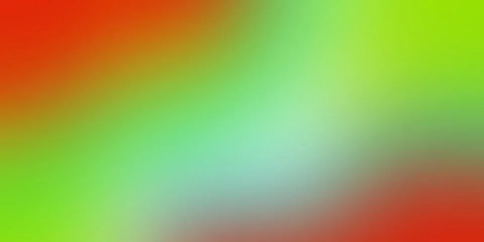 Dynamic abstract gradient background blending red, green, and subtle blue col Stock Illustration