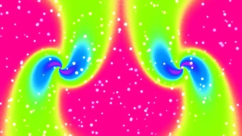 Dynamic abstract gradient light waves looping on bright magenta background Stock Footage 339333637