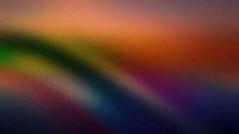 Dynamic abstract gradient with warm orange, green, blue, and purple hues, e.. 스톡 일러스트