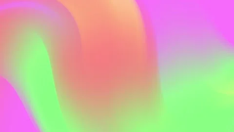 Dynamic abstract gradient waves flow with vibrant green and pink hues creat.. Stock Footage 313156569