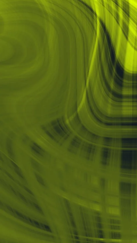 Dynamic abstract green and yellow flowing lines motion background Video stock 329254717
