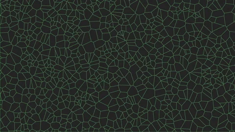 Dynamic abstract green polygon mesh pattern on dark background animation Stock Footage 334140147