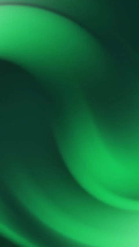 Dynamic abstract green swirl pattern with flowing curves and vibrant glow Stock Footage 317864781