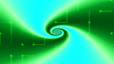 Dynamic abstract green wave background with luminous tech gradient flow Stock Footage 339346250
