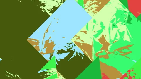 Dynamic Abstract Grunge Art Background Stock Footage 163522883