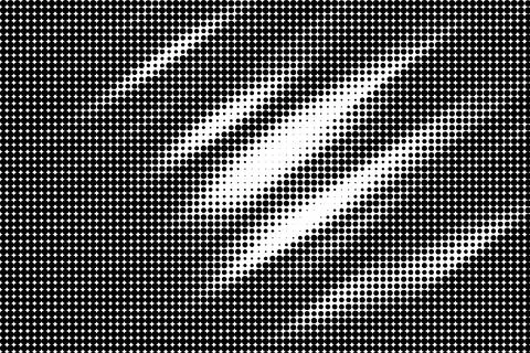 Dynamic Abstract Halftone Dot Wave Pattern Stock Illustration