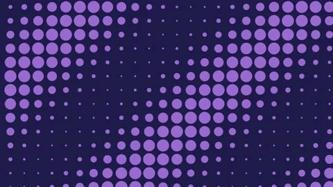 Dynamic abstract halftone gradient pattern in vivid purple and magenta colors Stock Footage 343633754