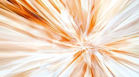 Dynamic abstract image featuring an explosive burst of orange, beige, and white  Stock Photos