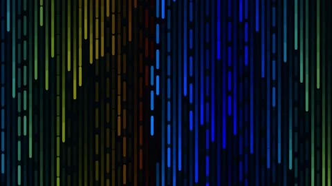 Dynamic abstract light bars: vibrant digital data visualization spectrum ba.. Stock Footage 342205427