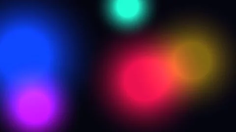 Dynamic abstract light circles creating a vibrant, colorful bokeh backgroun.. Stock Footage 328805594