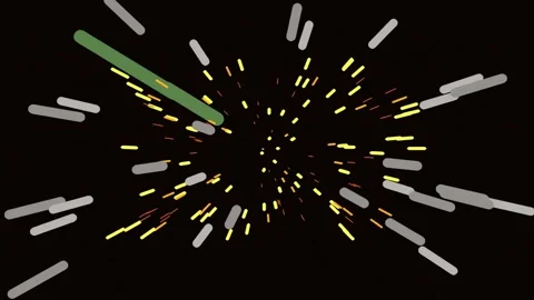 Dynamic abstract light particle explosion on black background Stock Footage 342205425