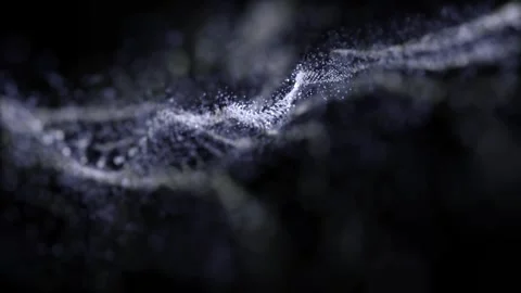 Dynamic Abstract Light Particles in Motion and Floating Harmony Stock Footage 341780492