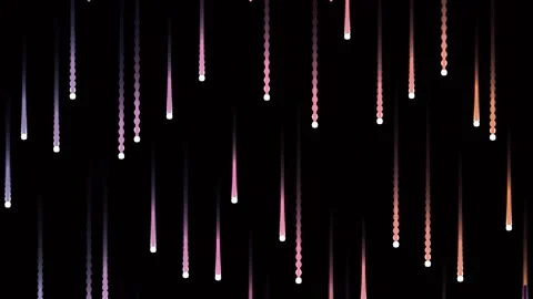 Dynamic abstract light streaks forming futuristic data patterns on black sc.. Stock Footage 341055313