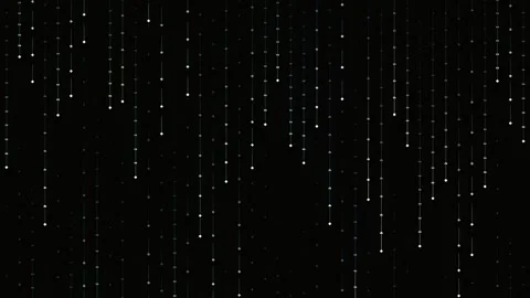 Dynamic abstract light streaks forming data flow pattern on black background Stock Footage 341059335