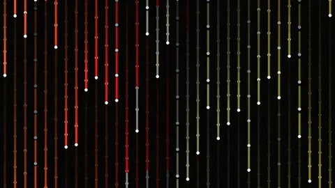 Dynamic abstract light streaks showing flowing energy and technological dat.. Stock Footage 341054911