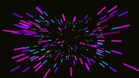 Dynamic abstract light trail explosion effect with vibrant color streaks Vidéo 342158895