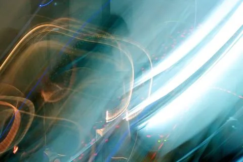 Dynamic Abstract Light Trails Stock Photos