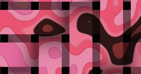 Dynamic abstract line waving loop line. Light organic leaks effect background. M Stock Footage 234825844