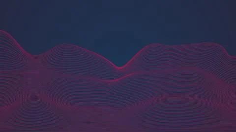 Dynamic abstract linear Wave Stock Illustration