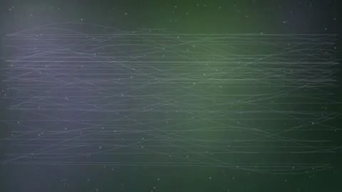 Dynamic abstract lines and dots create a vibrant, modern visual effect Video stock 326990615