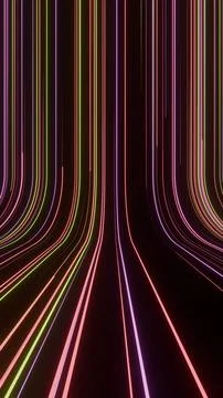 Dynamic abstract lines creating a fluid, modern visual, perfect for conveying Stock Illustration