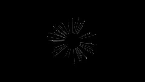 Dynamic Abstract Lines Exploding from Center in Circular Pattern Stock Footage 341780316