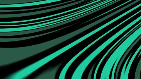 Dynamic Abstract Lines in Vibrant Green and Black Colors. Stock Illustration