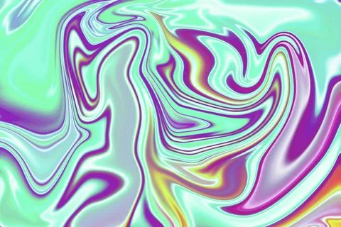 Dynamic abstract liquid marble design featuring modern futuristic blue-gree.. Stock Illustration