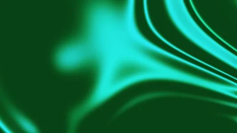 Dynamic Abstract Liquid Wavy Green and Teal Background Displaying Smooth Mo.. Stock Footage 329099069