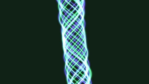 Dynamic abstract magnetic field simulation for technology and science visuals Stock Footage 324705657